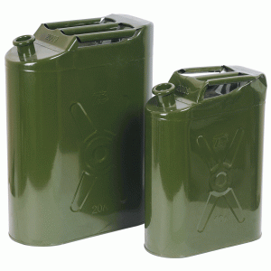 Steel canister with screw cap