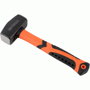 Sledge hammer with a fiberglass handle