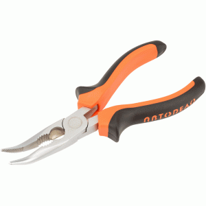 Long nose pliers curved