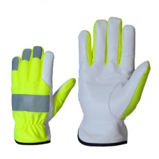 перчатки теплые желтые