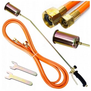 горелка газовая  со шлангом 5м, сопло 60мм, мощность 58кВт, расход газа 4000г/ч, SILVER AB0283