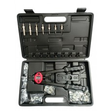 Набор заклёпочник.с зезьбовыми заклёпками (7 голов)  SILVER