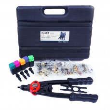 Набор заклёпочник.с зезьбовыми заклёпками 106 шт  SILVER