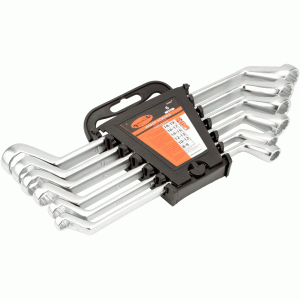 Box end offset wrench set