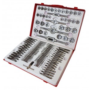 Set of taps and dies , 110 pcs, SILVER