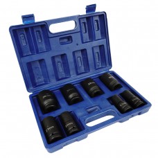 Set of heads 8 pcs., impact long SILVER