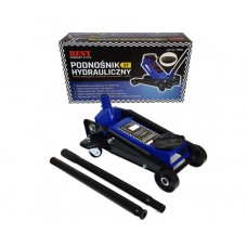 hidrauliskais domkrats. 3 t, (135 - 495 mm), SUDRABAIS B10664