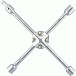 Cross wheel universal wrench Size 17х19х21х22х1/2