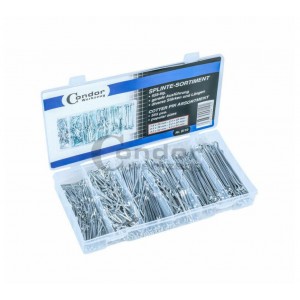 Cotter pins, straight, 555 pcs.  Condor Werkzeug C9110 (349110)