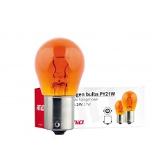 Галогенные лампы PY21W BA15s 24V 21W AMBER 10 шт. (Е8) AMIO-01005