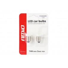 LED bulbs STANDARD T4W BA9s 3xSMD 7020 12V AMIO-01097