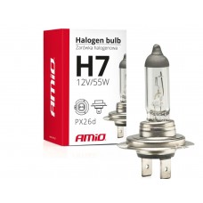 Галогенная лампа H7 12 В 55 Вт УФ-фильтр (E8) AMIO-01156