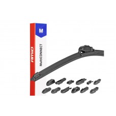 Щетка стеклоочистителя AMiO Multiconnect 16 дюймов 400 мм, 12 адаптеров AMIO-01191