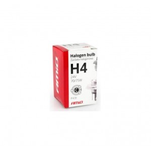 Галогенная лампа H4 24 В 75/70 Вт УФ-фильтр (E8) AMIO-01267