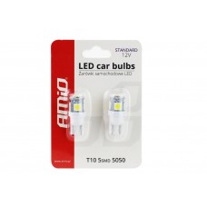 LED bulbs STANDARD T10 W5W 5xSMD 5050 12V AMIO-01284