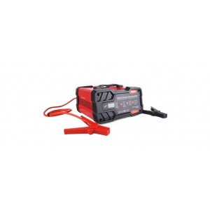 Rectifier with starting function, battery charger for 12 V battery, 24 V max. 12 A, amplification 75 A 12 V AMIO-02400