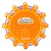 Emergency Warning Light with Flashlight Function, 3xAAA, IP65, 12SMD+3SMD, AMIO-02499