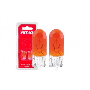 Галогенные лампы T10 W5W W2.1x9.5d 12V 2шт. Блистер AMIO-03347