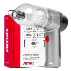 Беспроводной автомобильный пылесос HEPA 40W 4000mAh AMIO-03692
