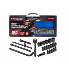 Instrumentu komplekts 24pr. 1/2' (6g) FORSAGE,4245B-5MPB (57605)