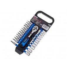 Set of 1/4' ratchet heads and bits 28 pr. 6-grit. 4-13mm.  1/4