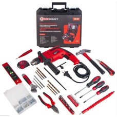 Tool set with electric drill 220 V, 750 W, 103 items in a case FORCEKRAFT FK-20103