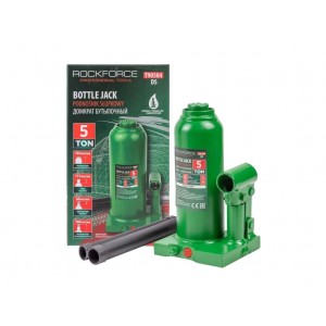 домкраты бутылочный гидравлический. 5.0t (185-360mm) ROCKFORCE T90504 (DS) (51457)