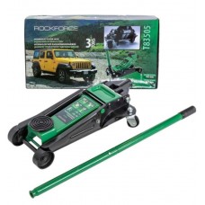 3-metric-ton hydraulic roll-on jack (135–465 mm), comes with a rubber pad, ROCKFORCE, T83505, 51703