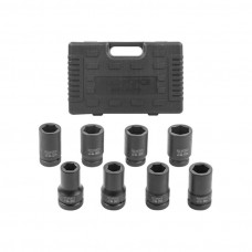 Set of deep 6-sided 8 pcs, 22, 24, 27, 30, 32, 36, 38, 41 mm, 1', in case ROCKFORCE RF-8081-5MPB (54619)