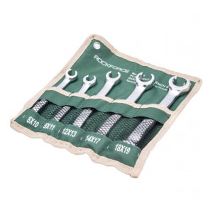 Atslēgu komplekti, 5 gab, (8x10,9x11,12x13,14x17,18x19mm) , ROCKFORCE RF-5058 (47273)