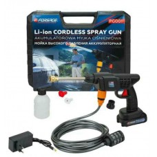 Akumulatora augstspiediena mazgātājs (21 V, 15 bāri, 2,8 l/min, 1500 mAh akumulators, uzlāde 3-5 h, FORSAGE, PG001, 62609