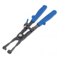 Pliers for self-clamping (spring) clamps, straight with locking device, SATRA, S-EK1202