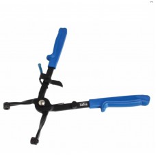 Pliers for self-clamping (spring) clamps, straight with locking device , SATRA, S-EK1201