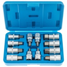 Set of 1/2' hexagonal bit heads, 12 pcs. ASTA