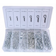 Шплинты, волнистые с фиксацией, 150 шт.  2-3,8 ММ ASTA,  A-TC513