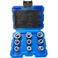 Set of TORX heads E4-E24 9 pcs., SATRA