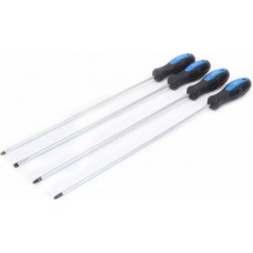 Extended screwdrivers 4 pcs.,450mm. SL5,SL6,PH1,PH2, SATRA