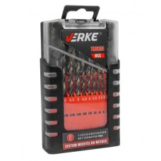 Metal drill bit set HSS, 19pres., 1-10 mm, VERKE