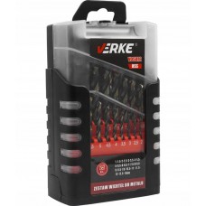 Set of metal drill bits HSS, 1-13 mm 25 pcs.VERKE