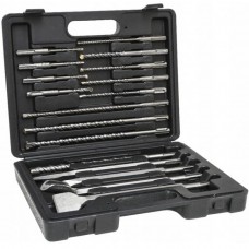 Sets of drill bits, chisels, chisels on concrete SDS 17pcs, set, VERKE