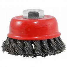 Scrubbing brush for angle grinders D-75mm M14*2 (twisted, cup), VERKE