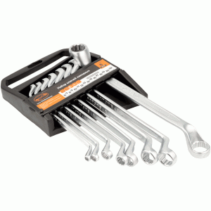 Box end offset wrench set