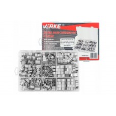 НАБОР ЗАЖИМОВ ДЛЯ ШЛАНГОВ С УШKАМИ 5-27 ММ 175шт, VERKE, V06723