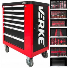 Tool cart (with tools) ; 7+1 drawers, Dimensions-970x 840 x460mm, VERKE, V33107