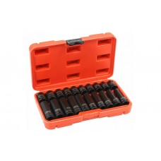 Trieciena galviņu komplekts, īsās un garās, 20 gab., 1/2', (10, 11, 12, 13, 14, 15, 16, 17, 18, 19 mm), VERKE, V39464