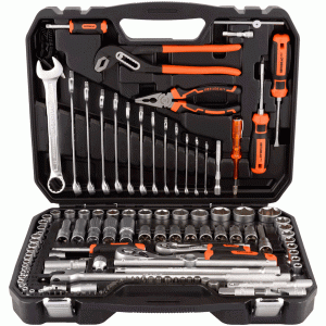 Professional tools set 123 items 1/4" DR 1/2" DR