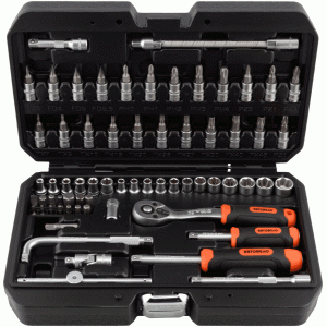 Professional tools set 66 items 1/4" DR