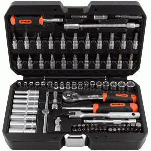 Professional tools set 9 items 1/4" DR