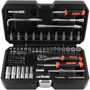 Professional tools set 81 items 1/4" DR