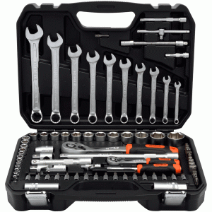 Professional tools set 82 items 1/4" DR 1/2" DR